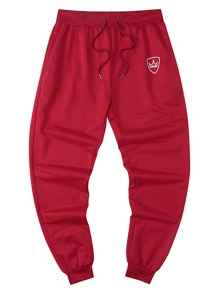 Guys Drawstring Waist Graphic Sweatpants