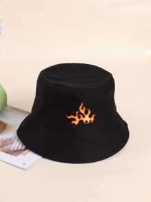 Guys Fire Graphic Bucket Hat