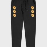Guys Floral Graphic Drawstring Sweatpants