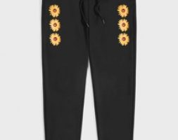 Guys Floral Graphic Drawstring Sweatpants
