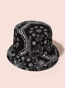 Guys Floral Pattern Bucket Hat