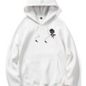 Guys Floral Print Drawstring Sweatshirt