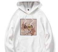 Guys Floral & Letter Graphic Kangaroo Pocket Drawstring Hoodie