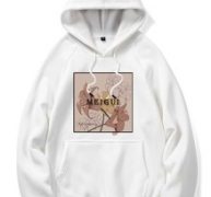 Guys Floral & Letter Graphic Kangaroo Pocket Drawstring Hoodie