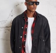 Guys Flower And Number Embroidered Flap Detail Denim Jacket