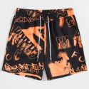 Guys Graffiti Graphic Drawstring Shorts 7”