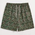 Guys Graphic Drawstring Shorts