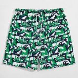 Guys Graphic Drawstring Shorts