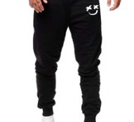 Guys Graphic Drawstring Sweatpants