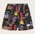 Guys Graphic Print Elastic Waist Shorts