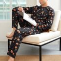 Guys Halloween Print PJ Set