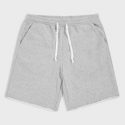 Guys Heathered Gray Drawstring Athletic Shorts