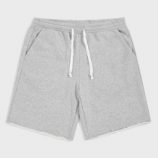 Guys Heathered Gray Drawstring Athletic Shorts