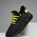 Guys Lace Up Decor Running Shoes