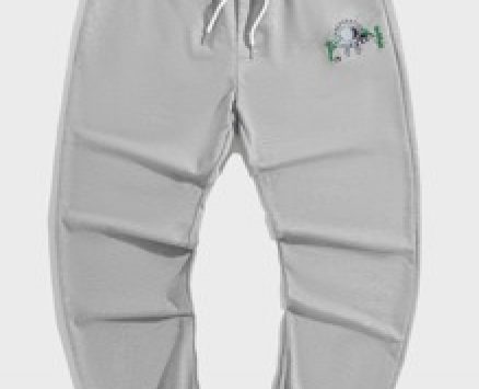 Guys Letter Alien Graphic Drawstring Sweatpants