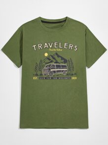 Guys Letter Bus Graphic Tee