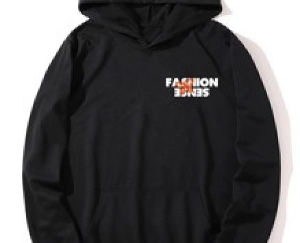 Guys Letter Butterfly Graphic Pocket Hoodie