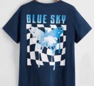 Guys Letter Butterfly Graphic Tee