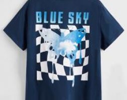 Guys Letter Butterfly Graphic Tee