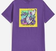 Guys Letter Butterfly Graphic Tee