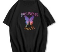 Guys Letter Butterfly Graphic Tee