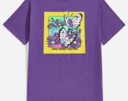 Guys Letter Butterfly Graphic Tee