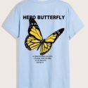 Guys Letter Butterfly Graphic Tee