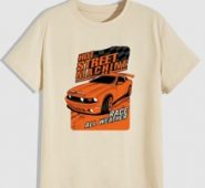 Guys Letter Car Graphic Tee