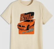 Guys Letter Car Graphic Tee