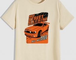 Guys Letter Car Graphic Tee