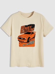 Guys Letter Car Graphic Tee