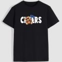 Guys Letter Cartoon Bear Graphic Tee