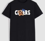 Guys Letter Cartoon Bear Graphic Tee