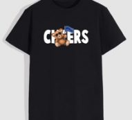 Guys Letter Cartoon Bear Graphic Tee
