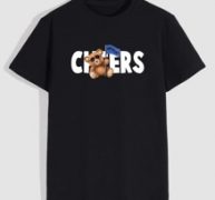 Guys Letter Cartoon Bear Graphic Tee