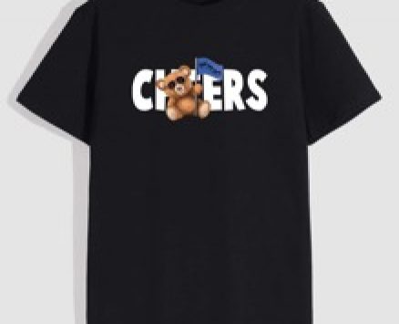 Guys Letter Cartoon Bear Graphic Tee