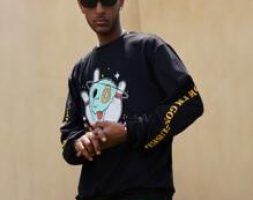 Guys Letter Cartoon Graphic Sweatshirt