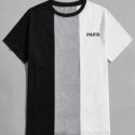 Guys Letter Colorblock Tee