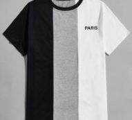 Guys Letter Colorblock Tee