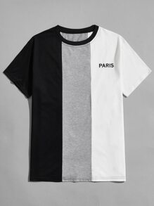 Guys Letter Colorblock Tee