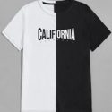 Guys Letter Colorblock Tee