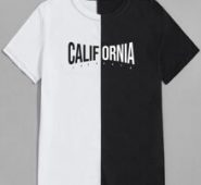 Guys Letter Colorblock Tee