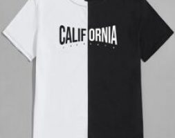 Guys Letter Colorblock Tee