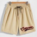 Guys Letter Drawstring Shorts