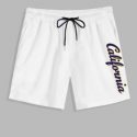 Guys Letter Drawstring Shorts 7”