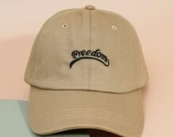 Guys Letter Embroidered Baseball Cap