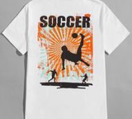 Guys Letter Figure Graphic Tee