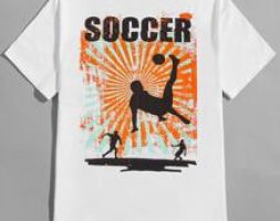 Guys Letter Figure Graphic Tee