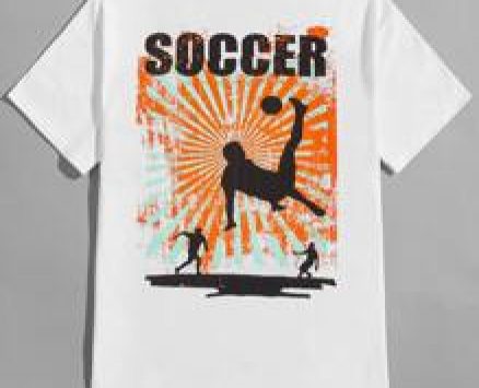 Guys Letter Figure Graphic Tee