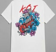 Guys Letter Fish Graphic Tee